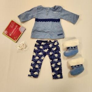 American Girl Polar Bear Pajamas New In Box Retired